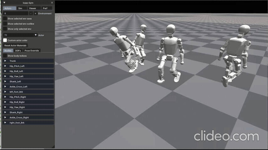 对抗机器人的跑步演示